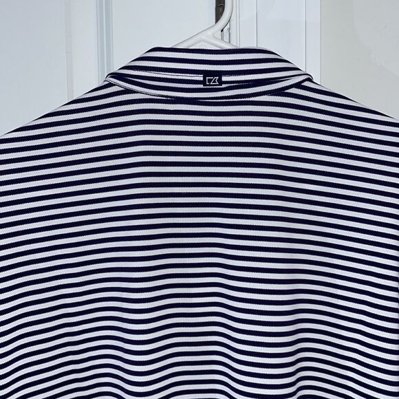 New $70 Northwestern Wildcats University SS Stripe Golf Polo Shirt XL NWT - Picture 4 of 5